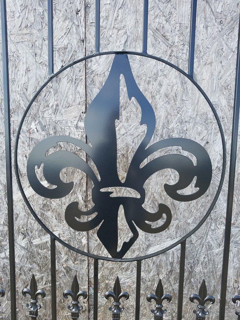 16' Metal Enrty Gate W/ Post, Powder Coated*NEW*