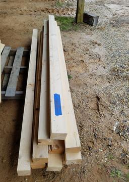 (10) 4" x 4" x 7' 10" Fir Lumber