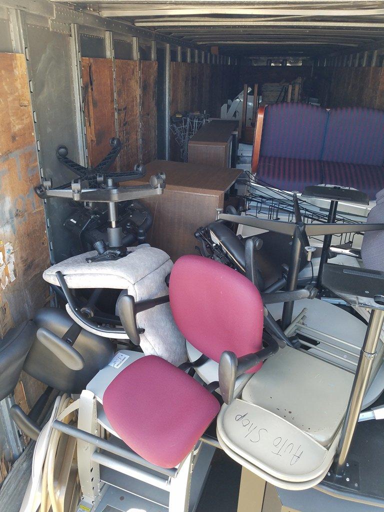 Assorted Office Chairs, Wooden Hutches, Wooden