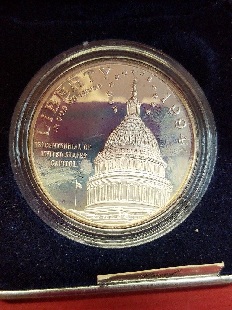 1994 Capitol Bicentennial Silver Dollar Proof