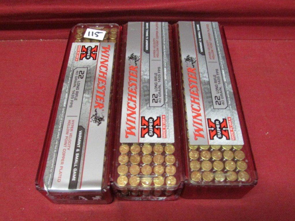 (300) Winchester Super X .22LR Cartridges