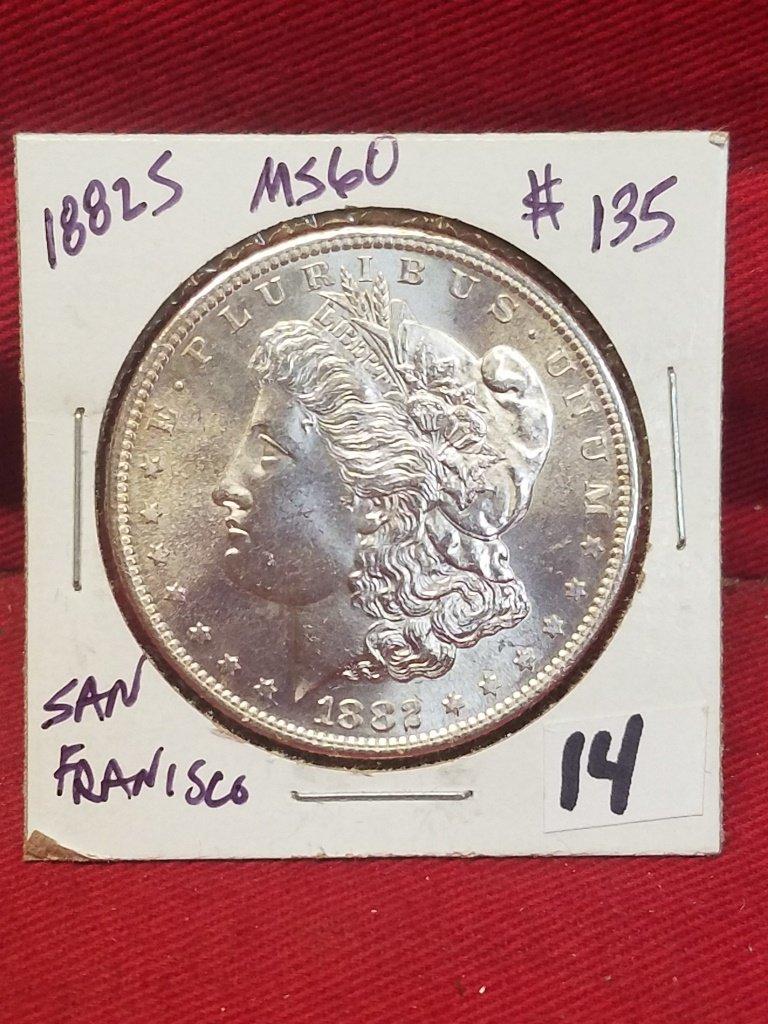 1882-S Morgan Silver Dollar