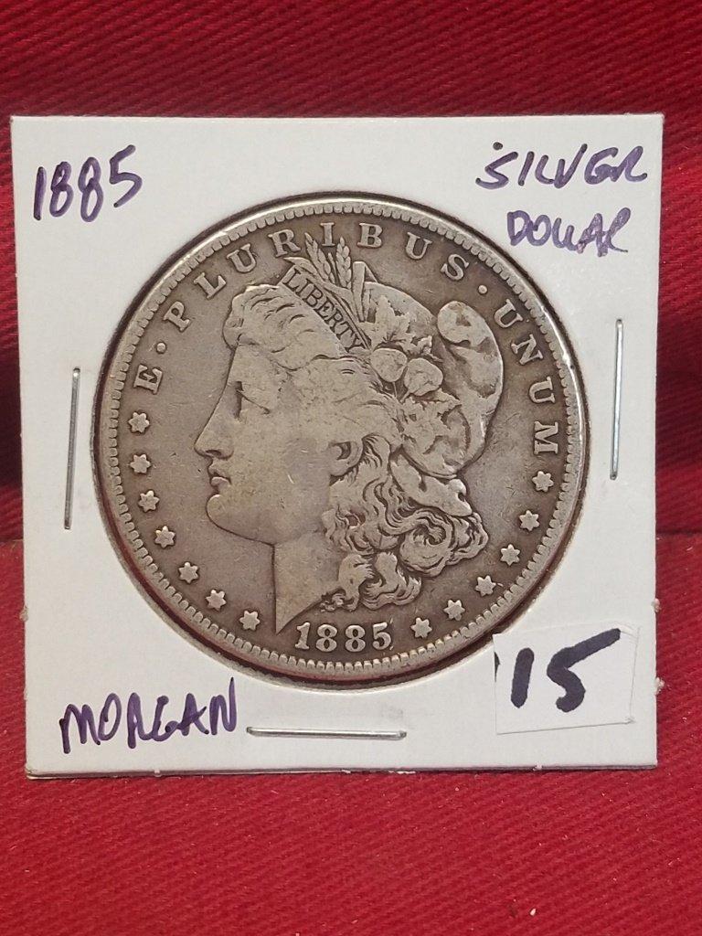 1885 Morgan Silver Dollar