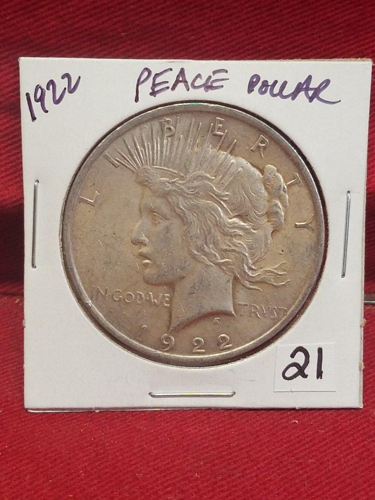 1922 Peace Silver Dollar