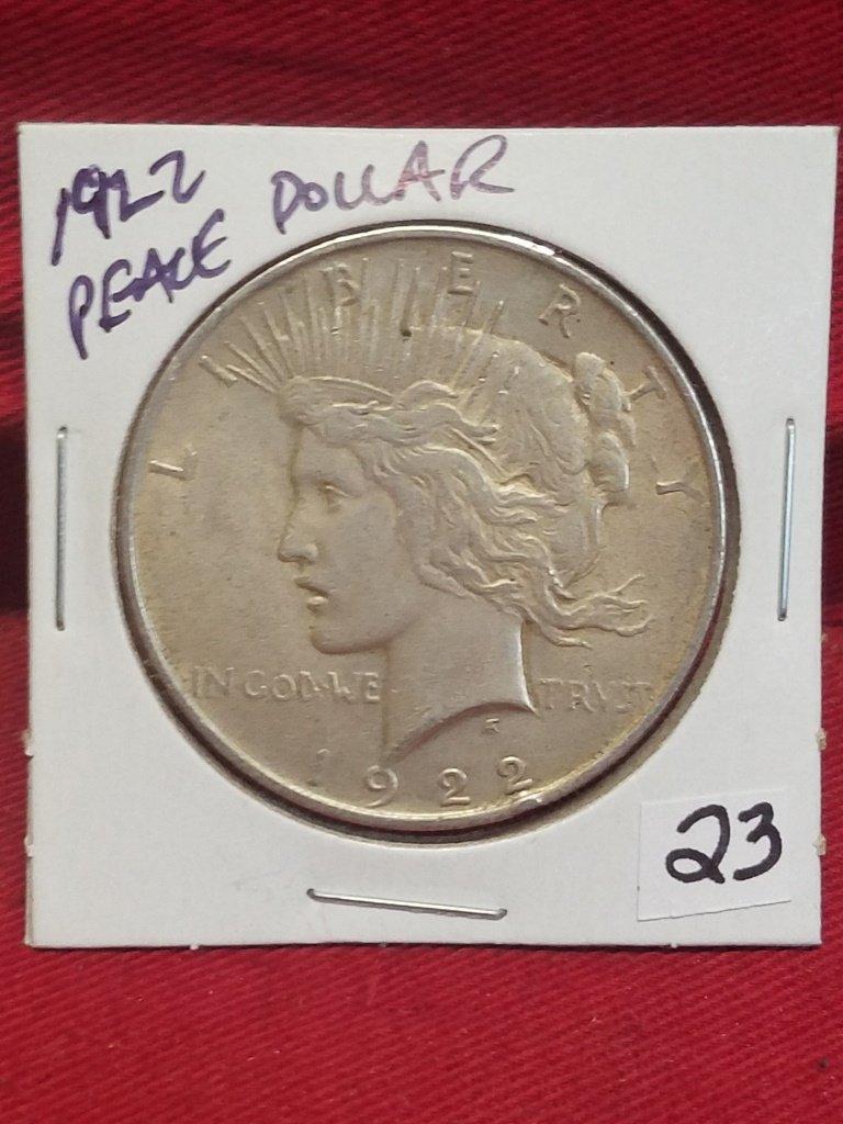 1922 Peace Silver Dollar