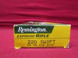 (20) Remington Express 220 Swift Cartridges