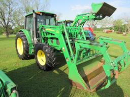 JD 6330 tractor w/673 self-leveling loader