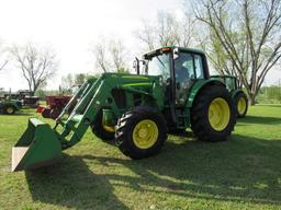 JD 6330 w/673 loader bucket & hay spear 4X4