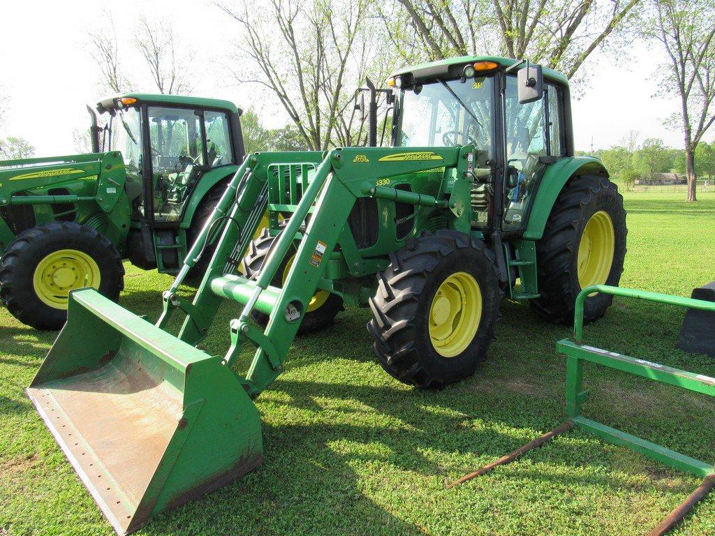 JD 6330 w/673 loader bucket & hay spear 4X4