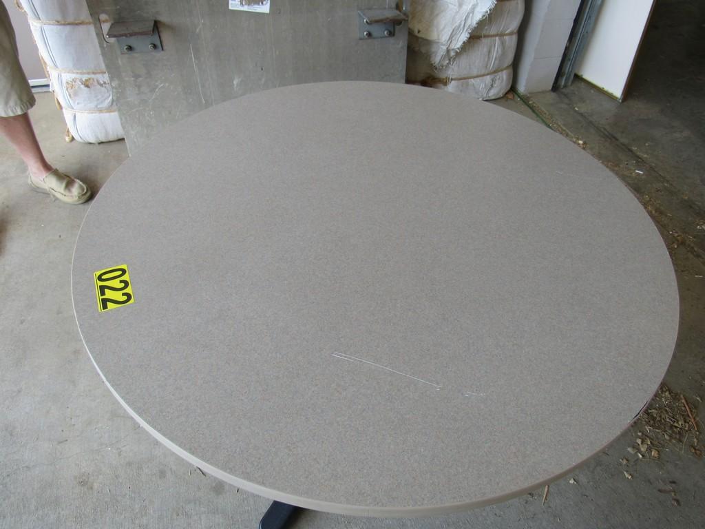 42" Round table w/metal base