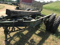 Single axle army trailer w/dual wheels NO TITLE