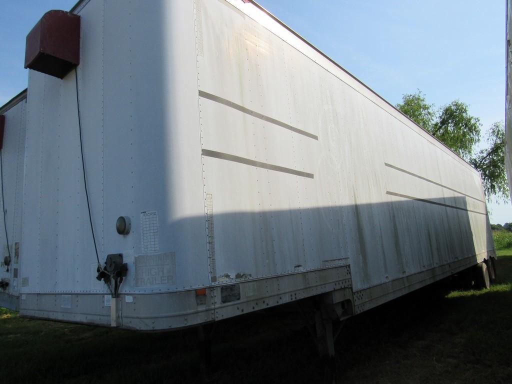 1990 Great Dane 48' Van Trailer NO TITLE