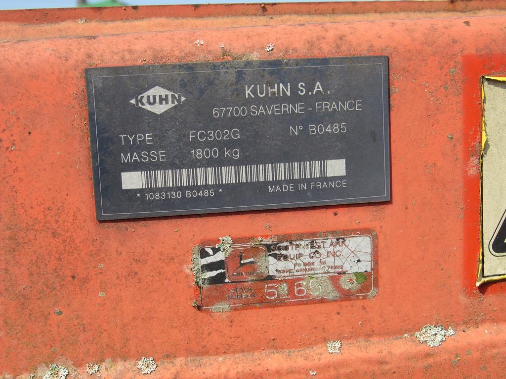 Kuhn FC302G hay mower conditioner