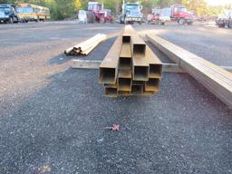 4"x4" sq tubing approx 24' long (13 pc)