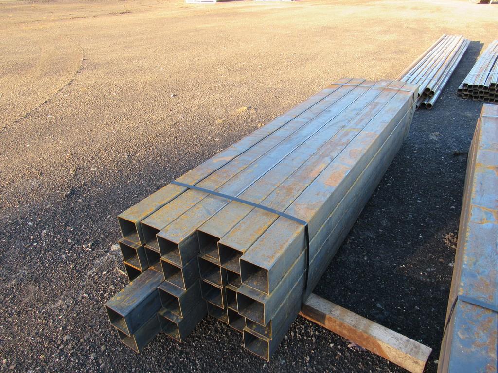 4" x 4" sq tubing approx 7 1/2' long (24 pc)