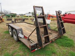 16' Tandem axle tlr w/fold up ramps NO TITLE