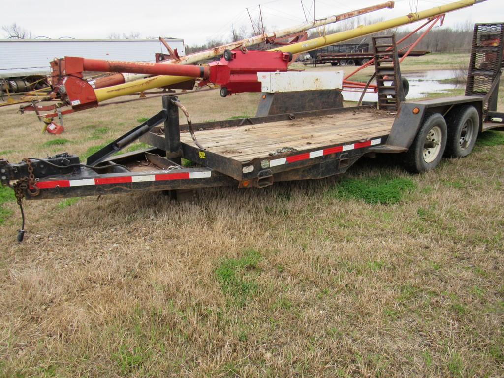 16' Tandem axle tlr w/fold up ramps NO TITLE