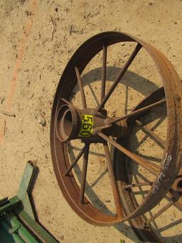 Iron wagon wheels (4)