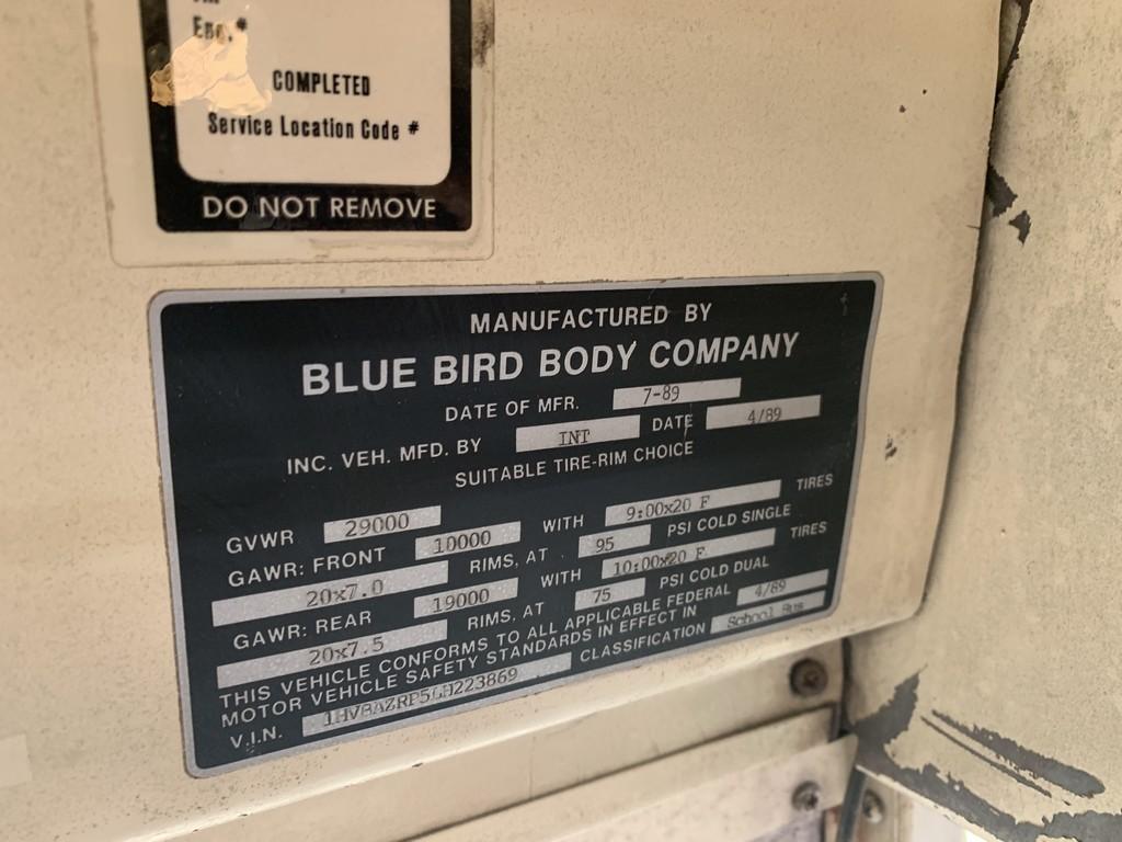 1990 Blue Bird