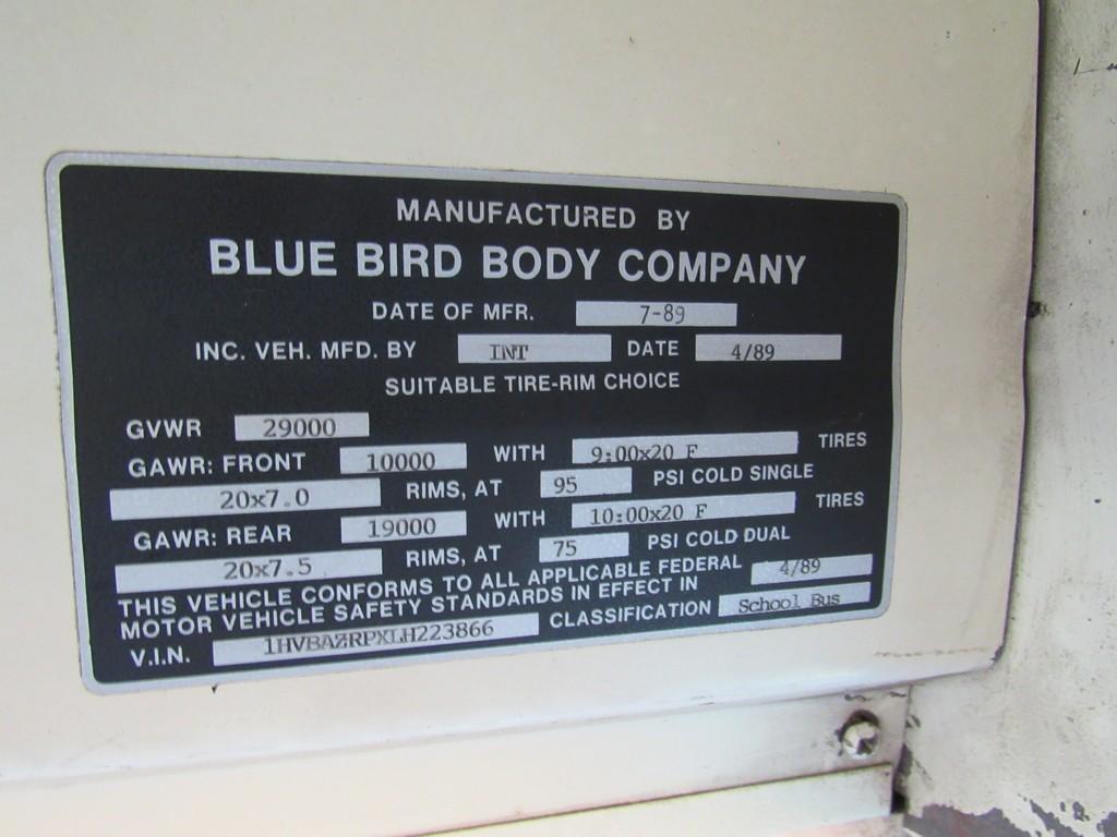 1990 Blue Bird