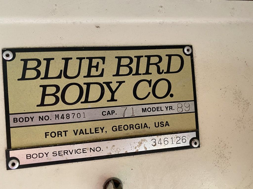 1989 Blue Bird