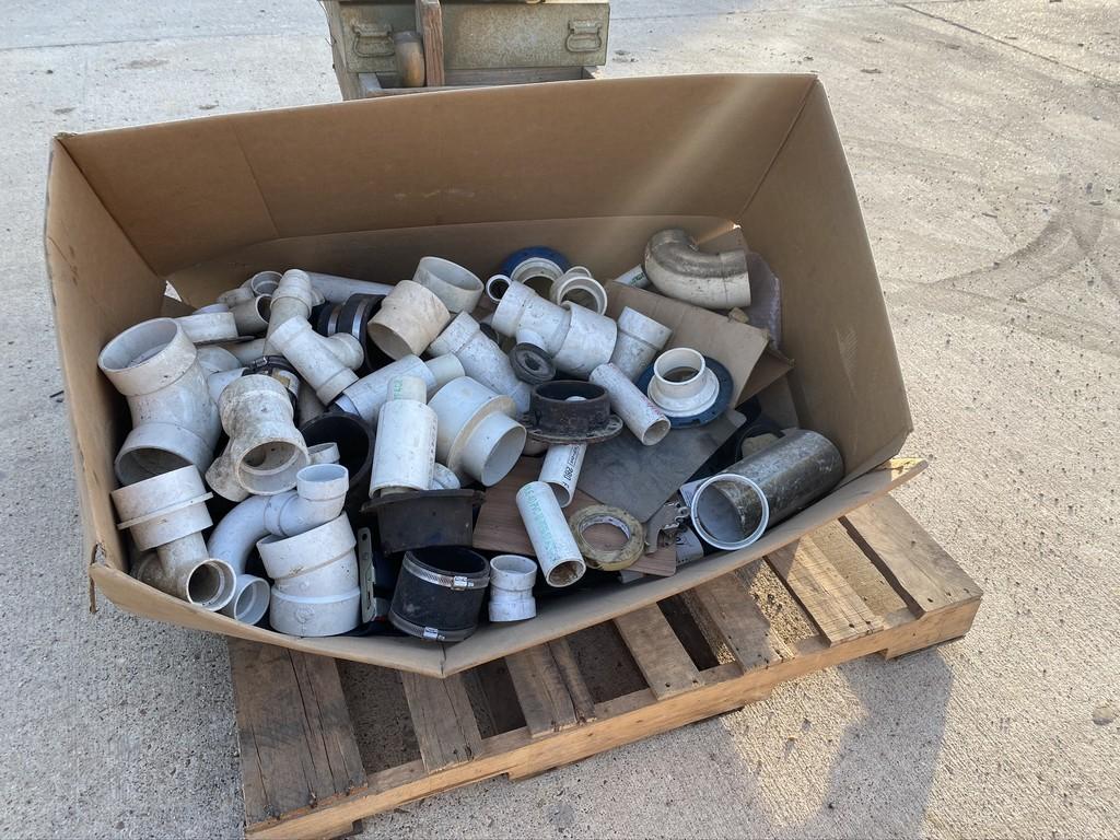 Lot of misc plumbing pvc and seat belt parts