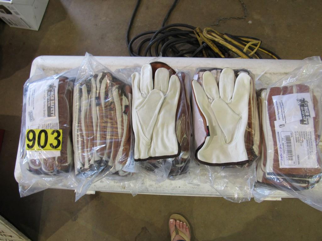 (5) Bundles of leather gloves