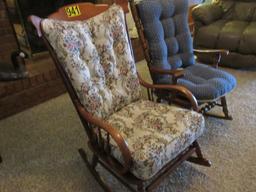 2 Rocking chairs w/cushions