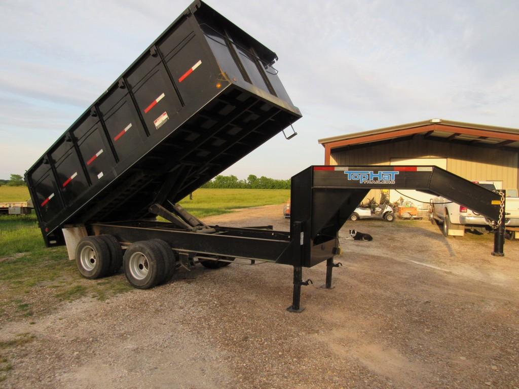 2017 Top Hat 20' hydraulic dump trailer