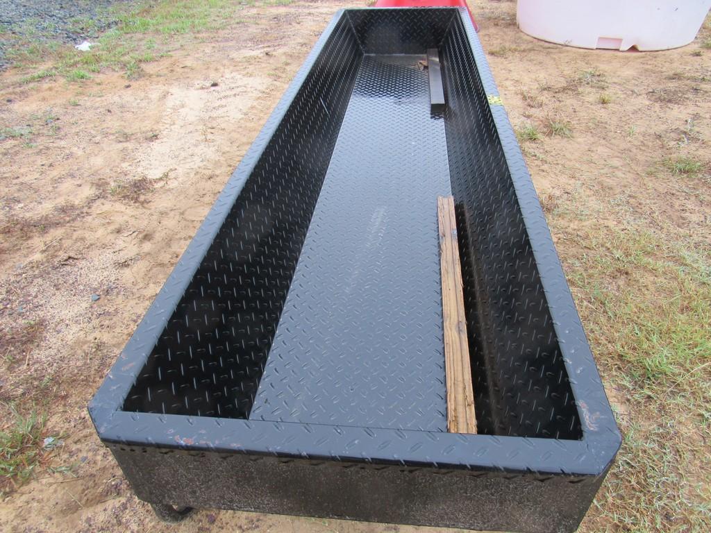 METAL FEED TROUGH -BLACK