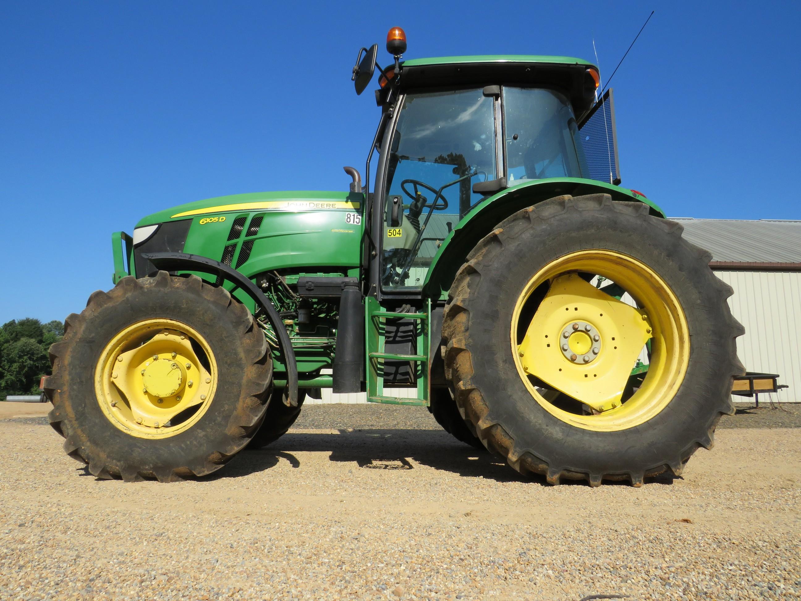 John Deere 6105D MFWD Cab tractor