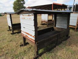 Livestock mineral feeder with ends