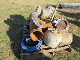 (2) Waterman 10" valves & irrigation valve tee