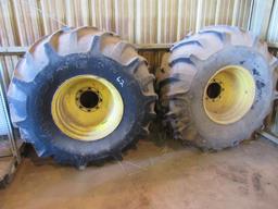 2 Tires & Wheels 28L-26 Goodyear