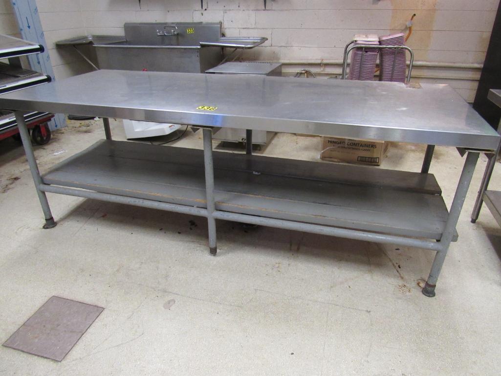 Commercial table w/stainless steel top