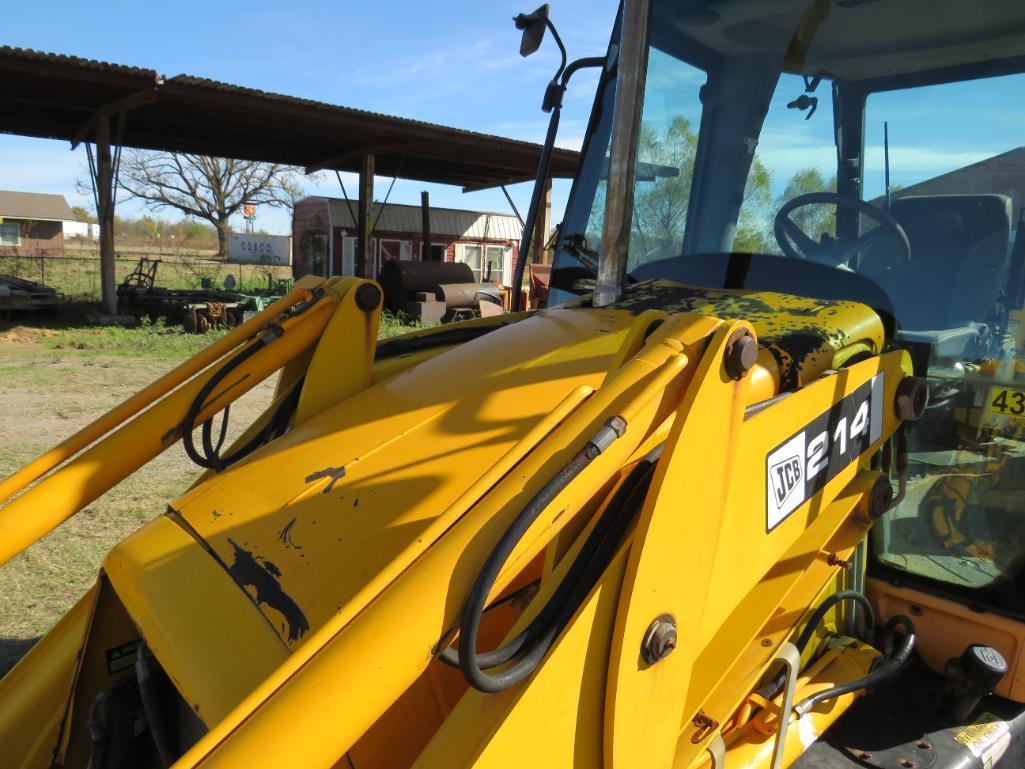 JCB 214 Cab Backhoe Extend-A-Hoe 4x4