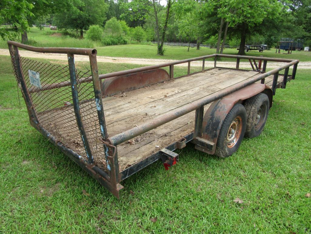 16ft bumper pull trailer with ramps - NO TITLE- SALES WITH BILL OF SALE ONLY!