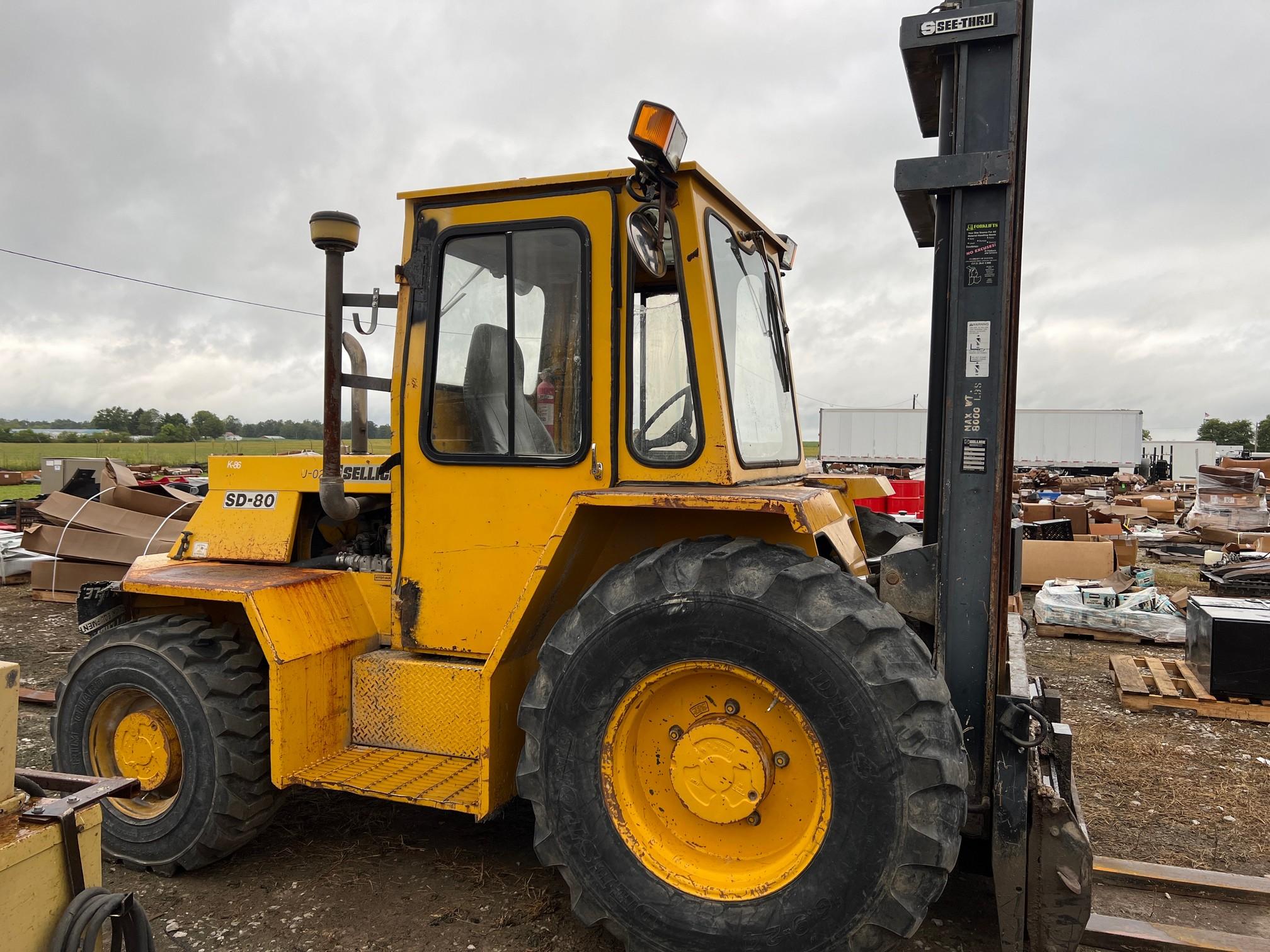 Sellick SD-80 Rough Terrain Forklift