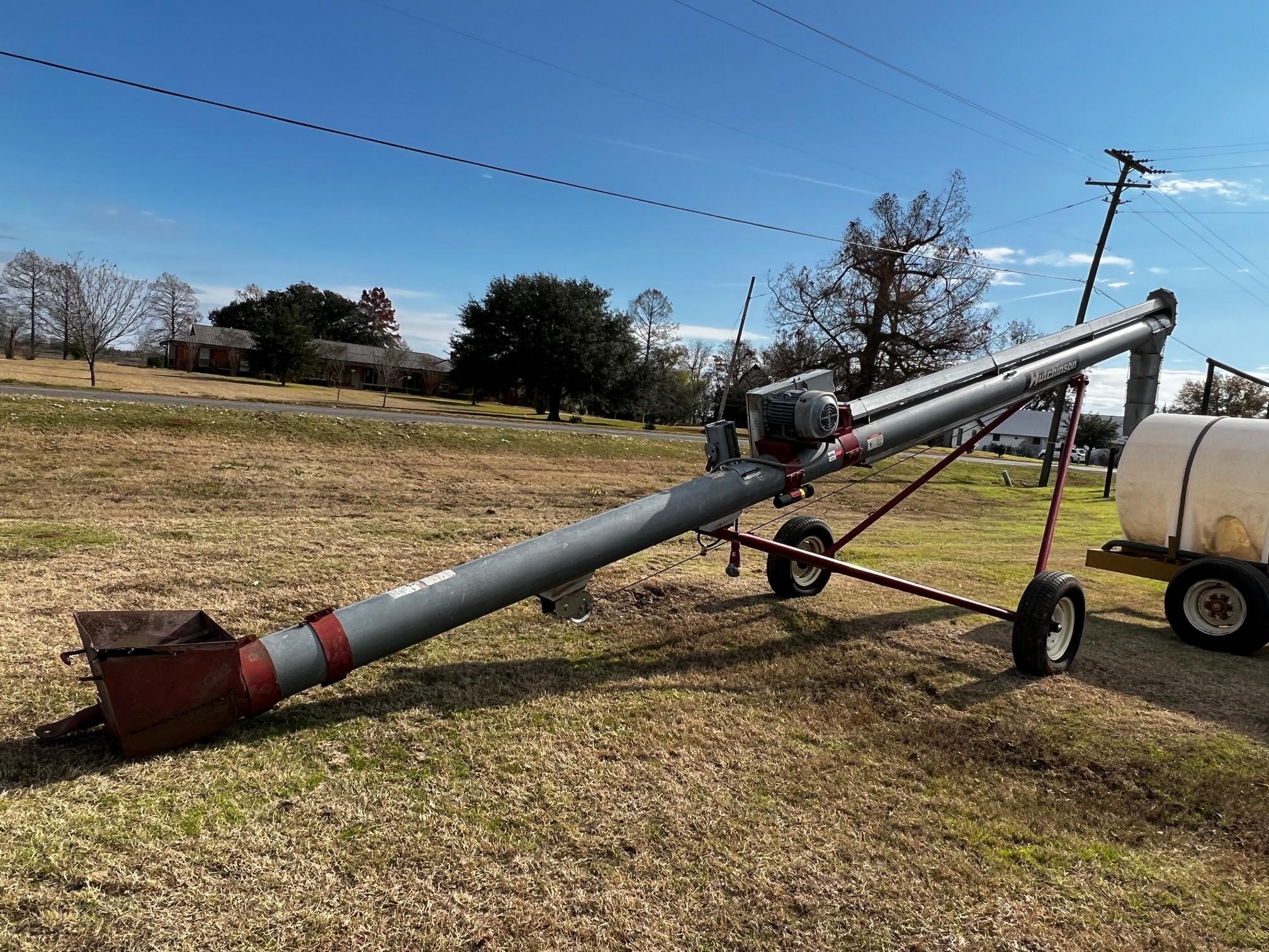 Mayrath Hutchinson 10" 30' Auger w/3 phase motor Sn# 956216