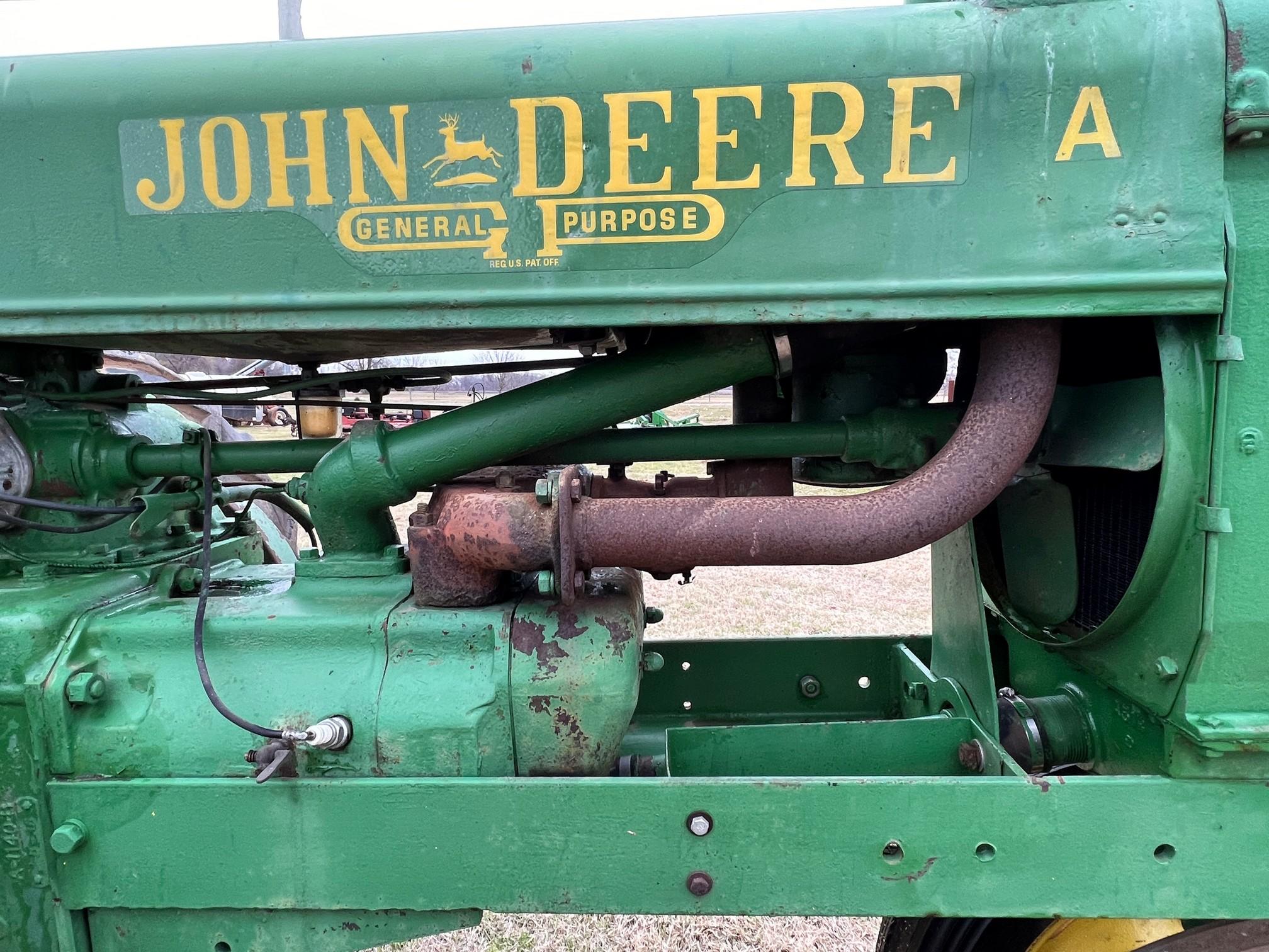 John Deere Model A unstyled 2 cylinder tractor Sn# 429230