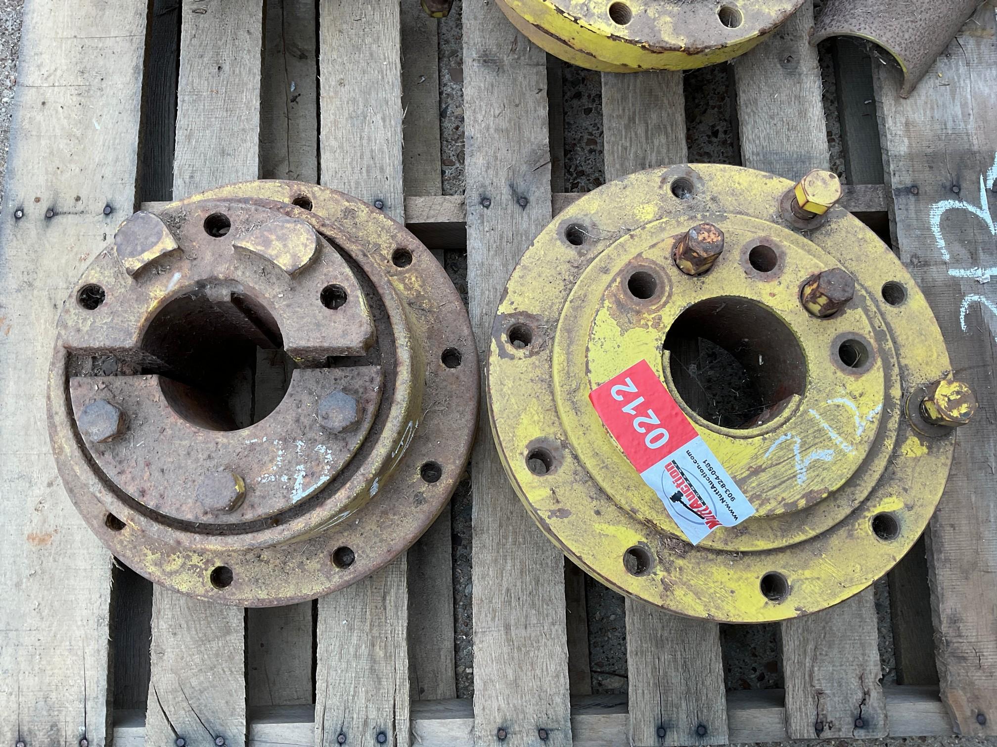 (2) John Deere dual hubs