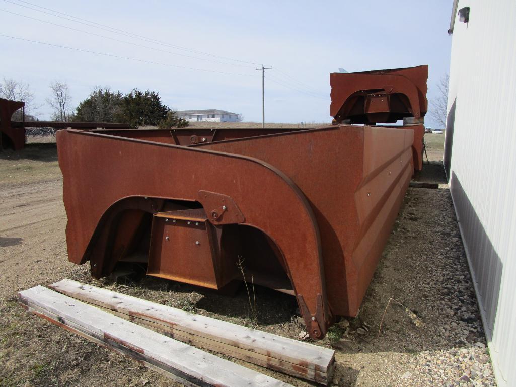 side dump boxes without running gear, 8 ft x 22 ft