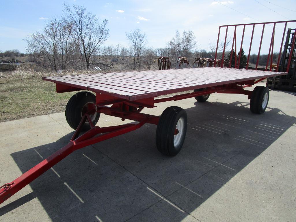 20 ft flatbed wagon w/anhydrous running gear (shop built)