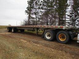 1996 Wilson 48 foot flatbed semi trailer