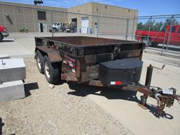 Midsota "Versa Dump", 6' x 10' tandem dump trailer w/sides, w/pintle and 2 5/16 ball