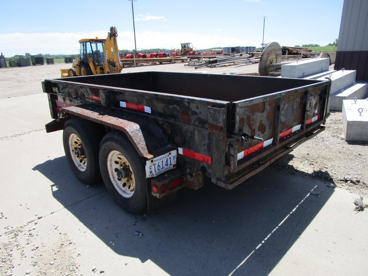 Midsota "Versa Dump", 6' x 10' tandem dump trailer w/sides, w/pintle and 2 5/16 ball