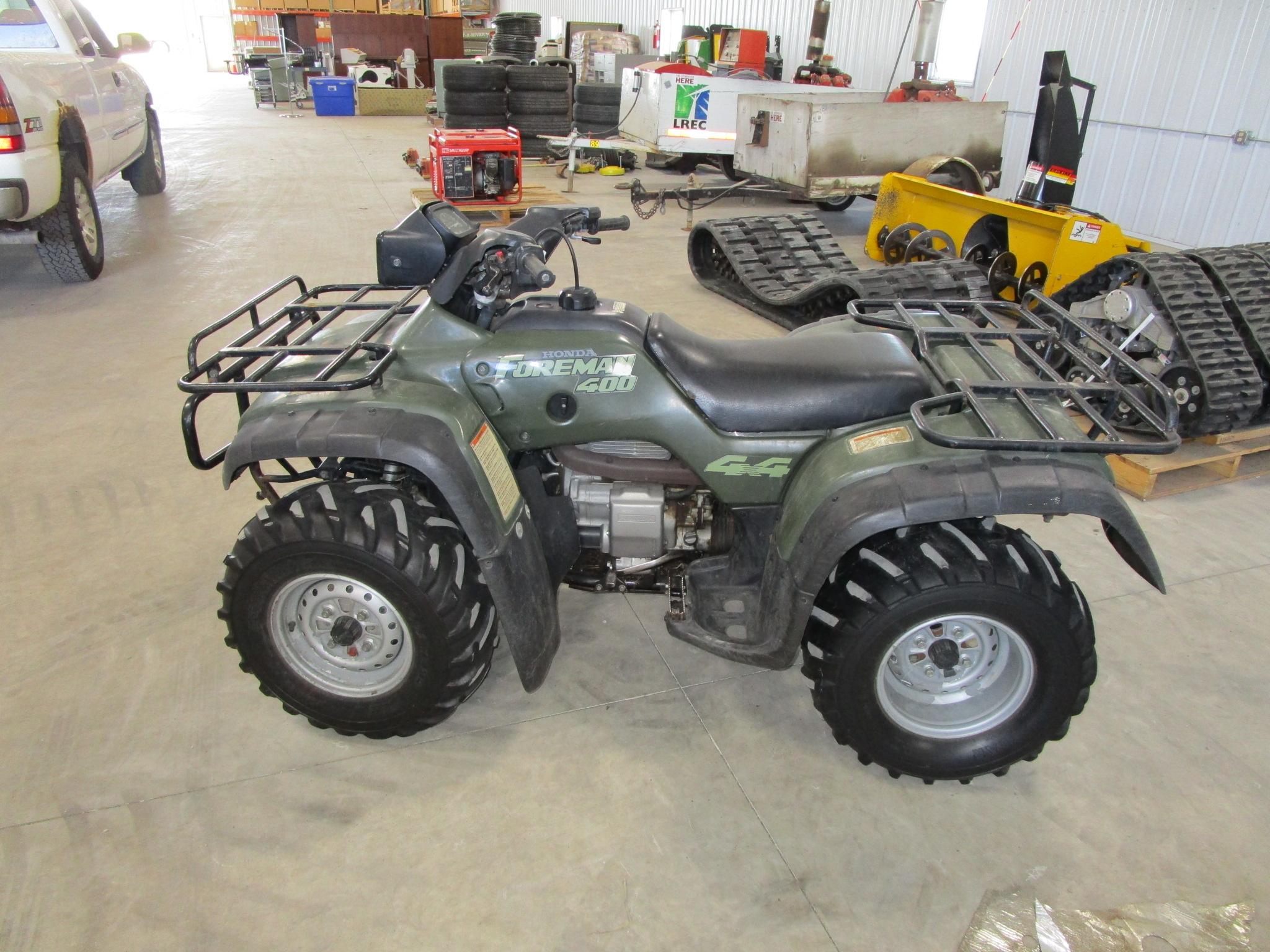 1997 Honda Foreman 400 ATV, 4 x 4, 2760 miles