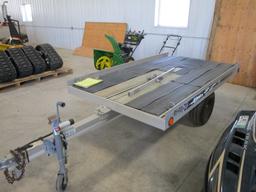 2003 Floe single wide aluminum snowmobile trailer