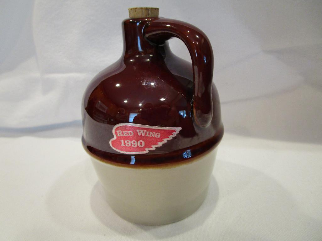 1990 RWCS commemorative Brown/white jug 4 1/2 inches