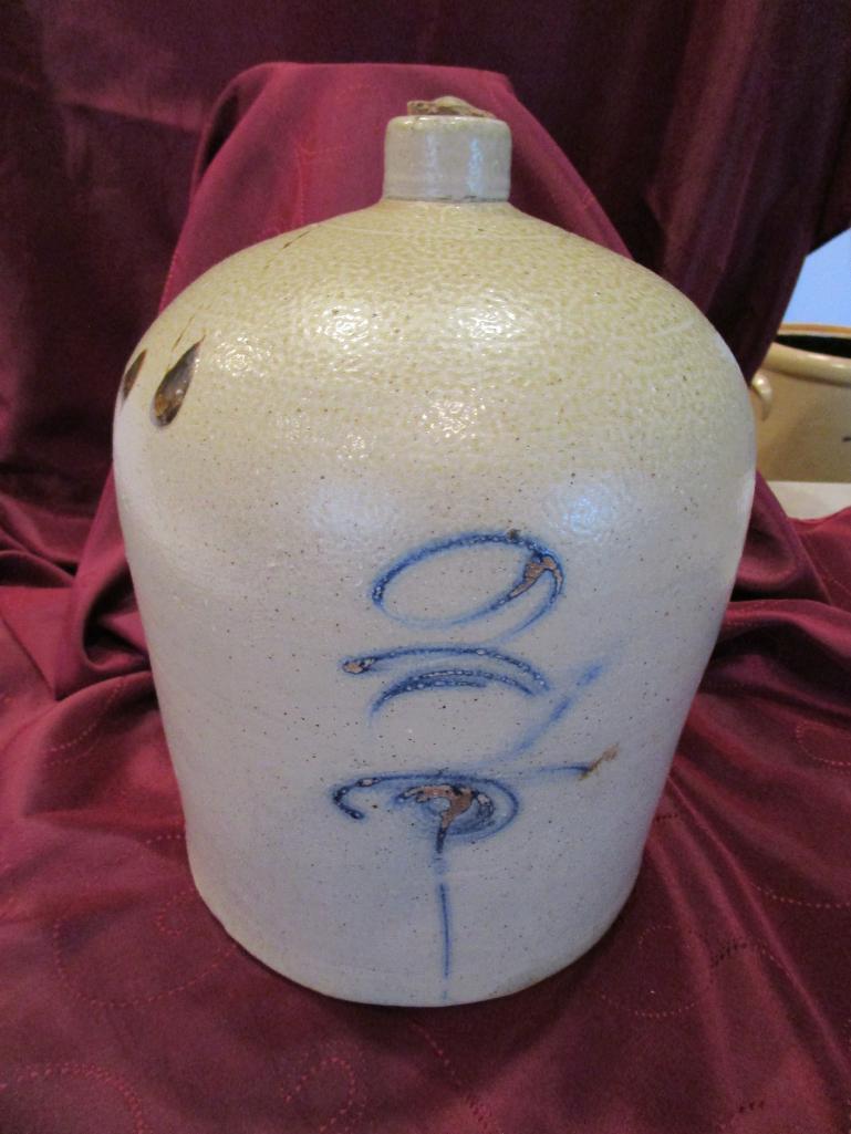 3 gal. Salt glaze Beehive w/target/tail and turkey drops